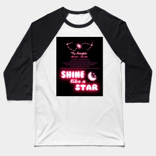 Shine Like A Star - Scorpio Baseball T-Shirt